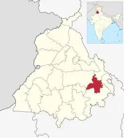 Location in Punjab
