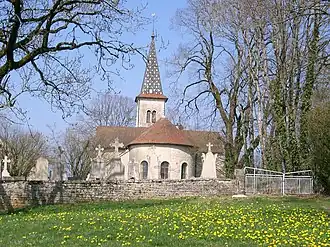 The church in Fay-en-Montagne