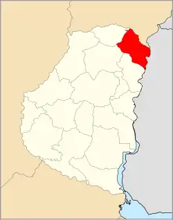 Location of Federación Department within Entre Ríos Province