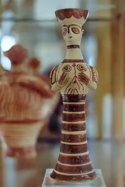 Terracotta Female figurine from Midea, 1250-1200 BCE