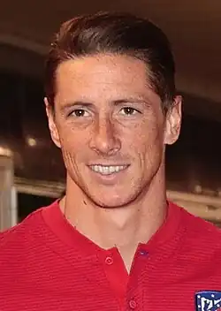 Torres with Atlético Madrid in 2017