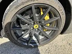 Carbon wheels with Michelin Pilot Sport Cup 2 315/30 ZR20 tires