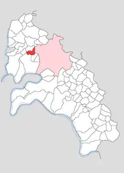 Map showing Alampur Jarkhi in Firozabad block