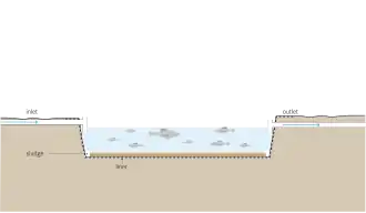 Diagram of a fish pond used in aquaculture (and how it can be used for wastewater treatment)