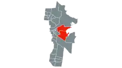 Location of Fitches Creek