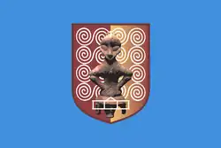 The Goddess on the Throne in Pristina's flag.