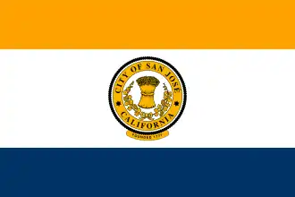Flag of San Jose, California, USA