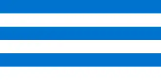 Flag of Tallinn, Estonia , (Barry of six azure and argent)