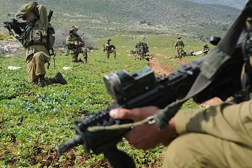 Egoz soldiers during a battalion training