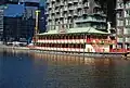 Floating restaurant, Millwall Dock, August 2013