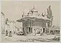 Fountain of Ahmed III from the gate of the külliye, by John Frederick Lewis, 1838