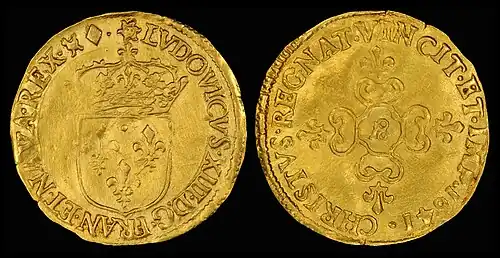 1641 Ecu d'Or, reign of Louis XIII