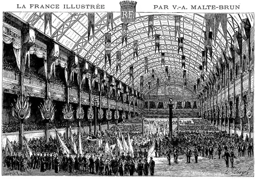 The Gallery of Machines of the Paris Universal Exposition of 1878 then the largest structure in the world