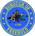 Official seal of Freehold Borough, New Jersey
