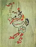 Sketch of an ostrich costume for the play "Princess Brambilla", 1920, Museum. Bakhrushina