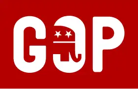 The GOP banner logo, c. 2013