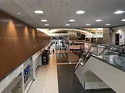View from Concourse B overlooking central area post-security