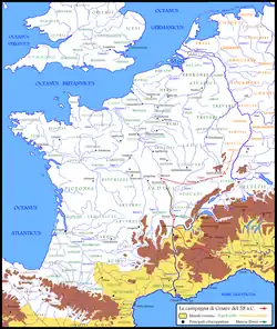 A map of modern-day Europe centered on France