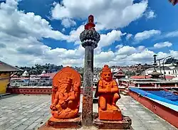 Ganesha and Garuda statue
