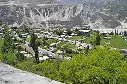 Ganish as seen from Karimabad in summer