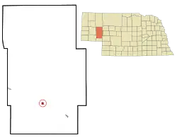 Location of Oshkosh, Nebraska