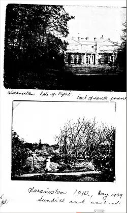 Gardens at Swainston 1909