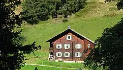 Montafon house in the Gargellen mountains
