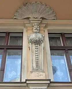 Detail of a sculpture