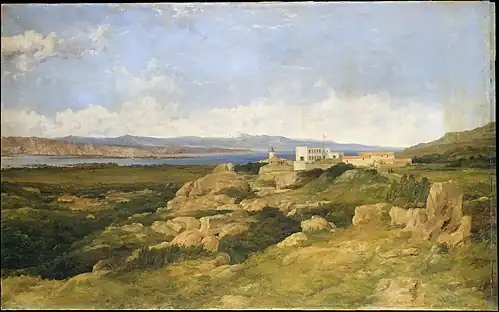 Garibaldi's Residence at Caprera by Frederick Richard Lee