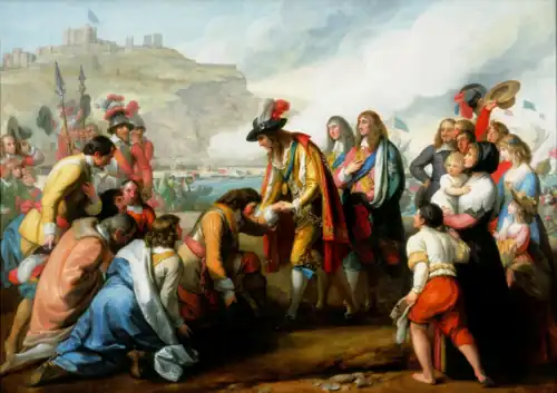 General Monck Receiving Charles II on the Beaches of Dover, 1782