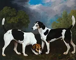 A Couple of Foxhounds (1792), oil on canvas, 127 x 101.6 cm., Tate Britain