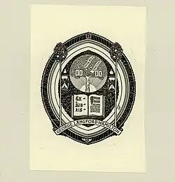 Bookplate for George Langford Hamilton