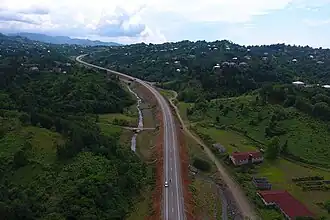 Georgian highway S2 Kobuleti bypass (Shuagele).jpg