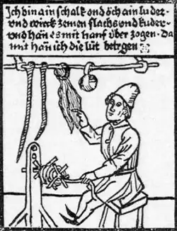 A German ropemaker, c. 1470