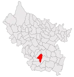 Location in Buzău County