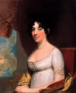 Image of Dolley Madison, wife of James Madison.