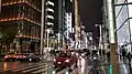 Ginza at night