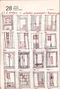 Giovanni Pizzo's notebook page, 1977