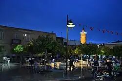 Public square with Great Mosque of Testour in the back