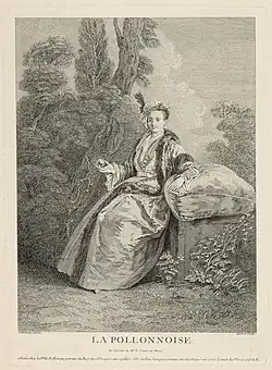 Michel Aubert after Watteau, La Polonnoise, 1730s, etching; Louvre, Paris