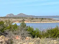 Twin Mountains as viewed from Park, 3-2025