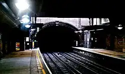 Station tunnel running under Marylebone Road