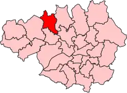Boundary of Bolton North East in Greater Manchester