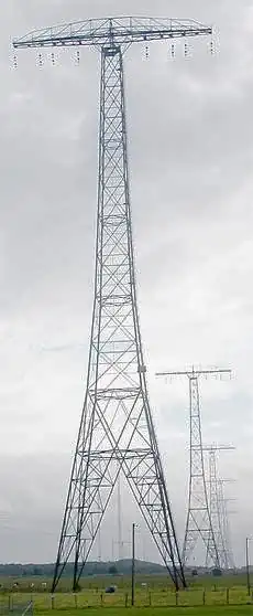 VLF flattop antenna at Grimeton Radio Station, Sweden