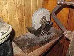 Rotating Grindstone.