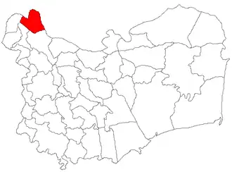 Location in Tulcea County