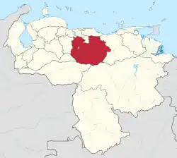 Location within Venezuela