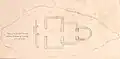 Plan of a ruined Nubian church