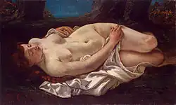Gustave Courbet: Femme couchée today Eremitage, St. Petersburg