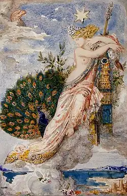 The Peacock Complaining to Juno (1881), 31 x 21 cm, Musée Gustave Moreau